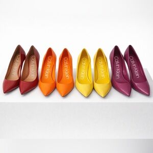 Calvin Klein 8.5 Unworn Pointed Toe Pumps – Chic Classic Colorful Heels
